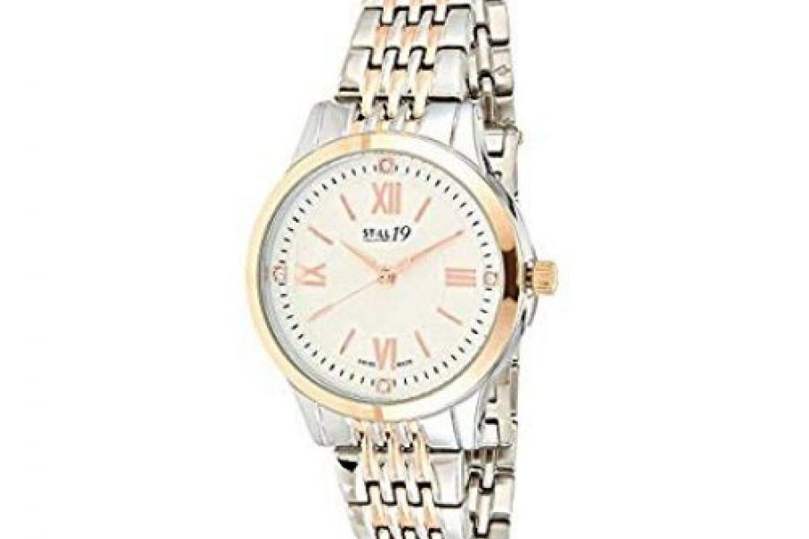 Still 19 - Women's Rose Gold Dial Solid Stainless Steel Band Watch